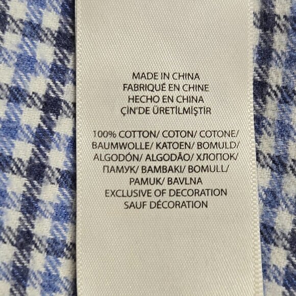 Ralph Lauren XL Classic Fit Blue Plaid Button Down Shirt Long Sleeve Preppy - Picture 9 of 16